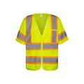 Northmon Safety Hi Vis Short Sleeve Mesh Safety Vest - ANSI Class 3 - XL NM-SV-102-YW-XL